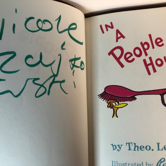 Vintage 1972 In a People House By Seuss Book - Picture 5 of 8